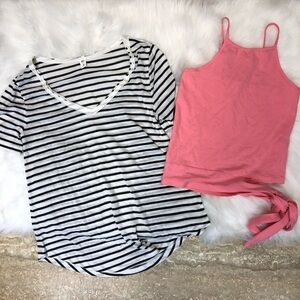 Bp. XS bundle t-shirt‎ and tie tank new!